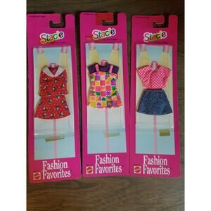 Vintage Stacie Barbie Mattel Fashion Favorites 3 Outfits New In Box